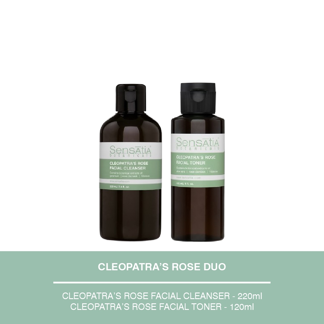 Cleopatra's Rose Facial Cleanser - 220mL + Cleopatra’s Rose Facial Toner - 120mL